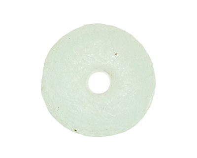 African Recycled Glass (seafoam) Irregular Round 14-15mm