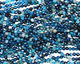 Sky Blue Line Agate Faceted Round 4mm