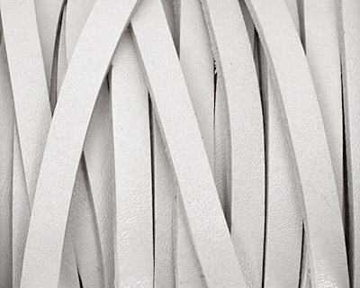 White Leather Belting Lace 5mm
