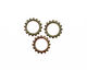 C-Koop Enameled Metal Olive Small Open Gear 16mm