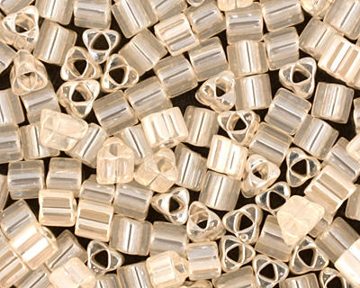 TOHO Ceylon Light Ivory Triangle 11/0 Seed Bead