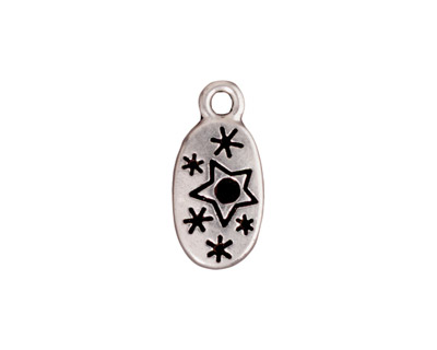 TierraCast Antique Silver (plated) Imagine Charm w/ Glue In10x20mm