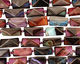 Rainbow Snakeskin Agate Faceted Pillow 25x16mm