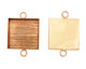 Copper Square Bezel Link 31mm