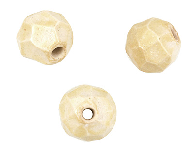 Gaea Ceramic Butter Geode Round 11-12x13-14mm