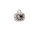 TierraCast Antique Silver (plated) Love Charm w/ Glue In 12x14mm