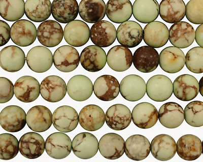 Lemon Chrysoprase (w/matrix) Round 16mm