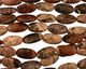 Red Needle Agate Flat Oval 30x15mm
