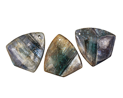 Kyanite (in resin) Arrowhead Pendant 40x45mm