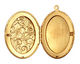 Brass Oval Garden Heirloom Locket 33x47mm