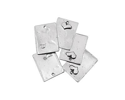 Rustic Charms Sterling Silver Heart Blank 19x26mm