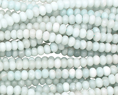 Amazonite Rondelle 4x6mm