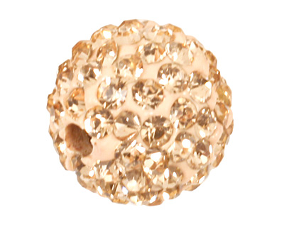 Silk Pave Round 10mm (1.5mm hole)