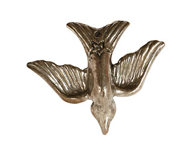 Green Girl Shibuichi Gliding Bird 33x26mm