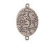 Nunn Design Antique Silver (plated) Traditional Oval Bezel Pendant Link 31x19mm