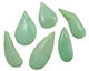 Chrysoprase Flat Freeform Drops 17x45-24x60mm