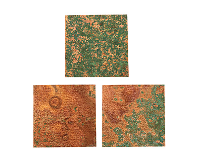 Lillypilly Antique Flower Garden Embossed Patina Copper sheet 3