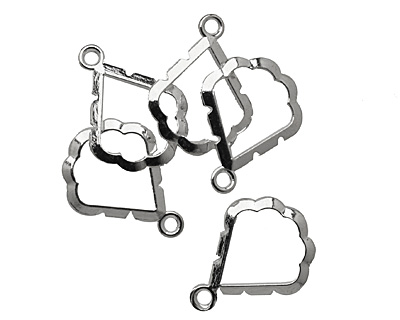 Artistic Wire Silver (plated) Pear Wrapper 19x25mm