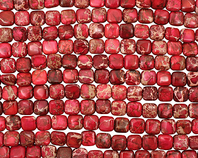 Ruby Impression Jasper Puff Square 10mm