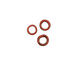 C-Koop Enameled Metal Ruby Red Ring 10-11mm