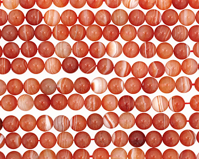 Orange Botswana Agate Round 10mm