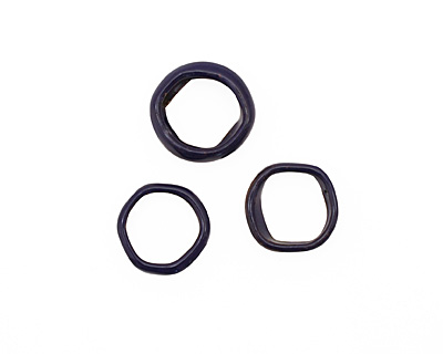 C-Koop Enameled Metal Dark Blue Large Ring 16-17mm