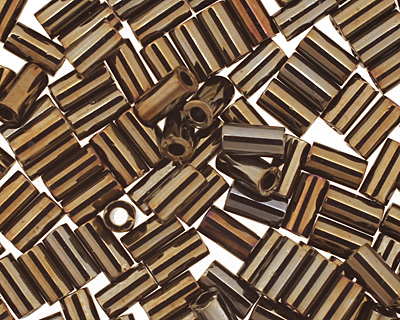 TOHO Metallic Iris Brown Bugle #1 Seed Bead