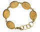 Brass Oval Bezel Link Bracelet 24x18mm