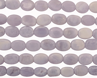 Chalcedony Flat Freeform Oval 18-20x13-15mm