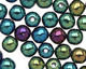 Czech Glass Iris Green Round 4mm
