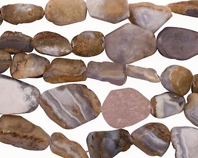 Chalcedony Rough Freeform Nuggets 23-43x10-28mm