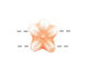Czech Glass Cherry Blossom 2-Hole Flower 11x13mm