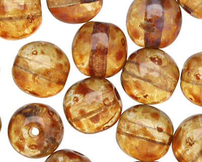 Czech Glass Crystal Picasso Round 6mm