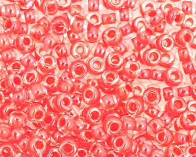 TOHO Crystal (with Tomato Lining) Round 11/0 Seed Bead
