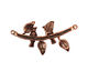 Ezel Findings Antique Copper Birds on the Branch Link 35x18mm