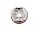 Silver (plated) Light Rose Rhinestone Rondelle 4x8mm