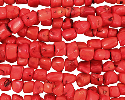 Coral Nugget 10-15x12-14mm