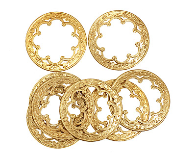 Brass Ornate Ring 35mm