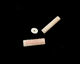Pink Shell Carved Tube 33x10mm