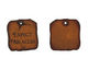 The Lipstick Ranch Etched Rusted Iron "Expect Miracles" Square 28mm