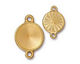 TierraCast Gold (plated) Faceted Link 25x17mm