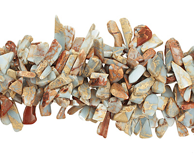 Impression Jasper Flat Freeform Drop 7-20x16-32mm
