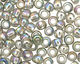 TOHO Transparent Rainbow Black Diamond Round 8/0 Seed Bead