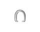 TierraCast Rhodium (plated) Large Hammertone Pinch Bail 7x14mm