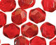 Czech Fire Polished Glass Twilight Siam Ruby Round 6mm