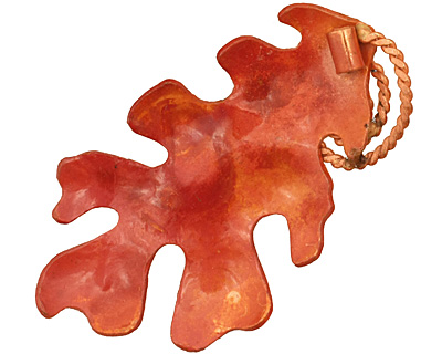 Patricia Healey Copper Oak Leaf Pendant 33x57mm