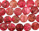 Ruby Impression Jasper Puff Coin 25mm