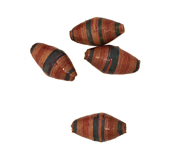 African Paper (tan, forest, light merlot) Rice 29-30x14-15mm