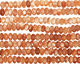 Sunstone Faceted Rondelle 5-6x8-9mm
