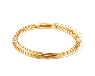 German Style Wire Non Tarnish Brass Half Round 21 gauge, 4 meters